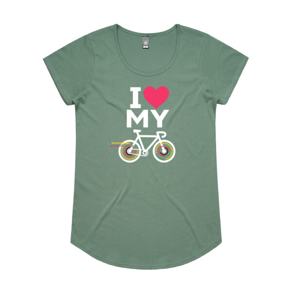 I 🩷 my road bike – Scoop neck (women's sizing) Thumbnail